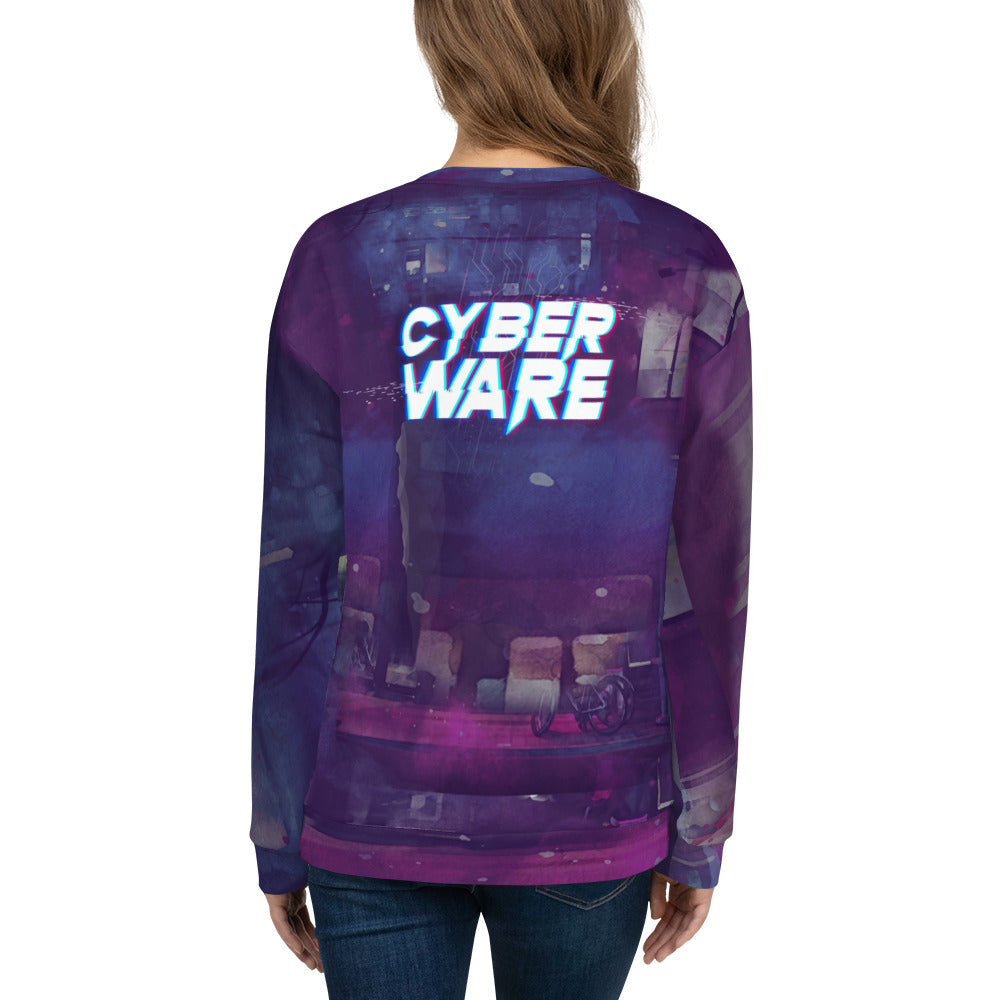 CyberWare Mecha Girl - Unisex Sweatshirt by DarkByteGear