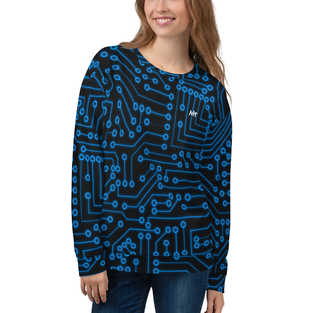 Microchip v3 - Unisex Sweatshirt by DarkByteGear