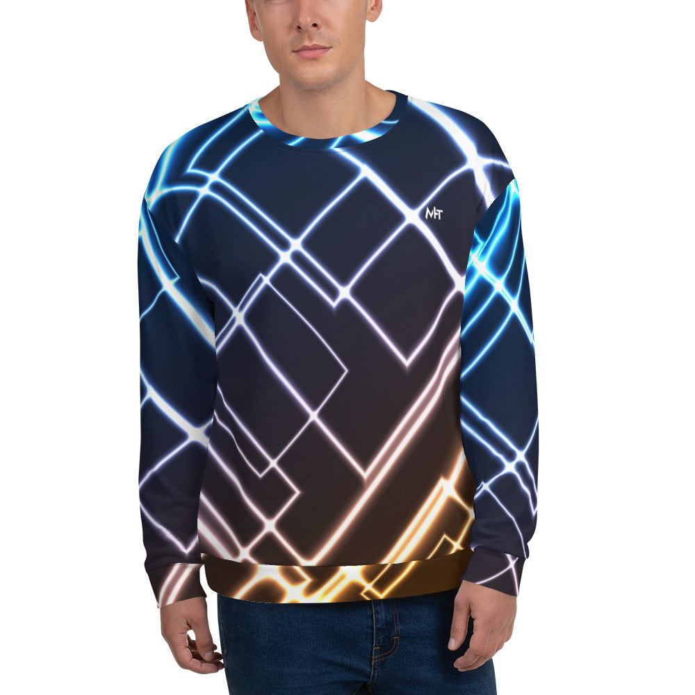Neon cli - Unisex Sweatshirt by DarkByteGear