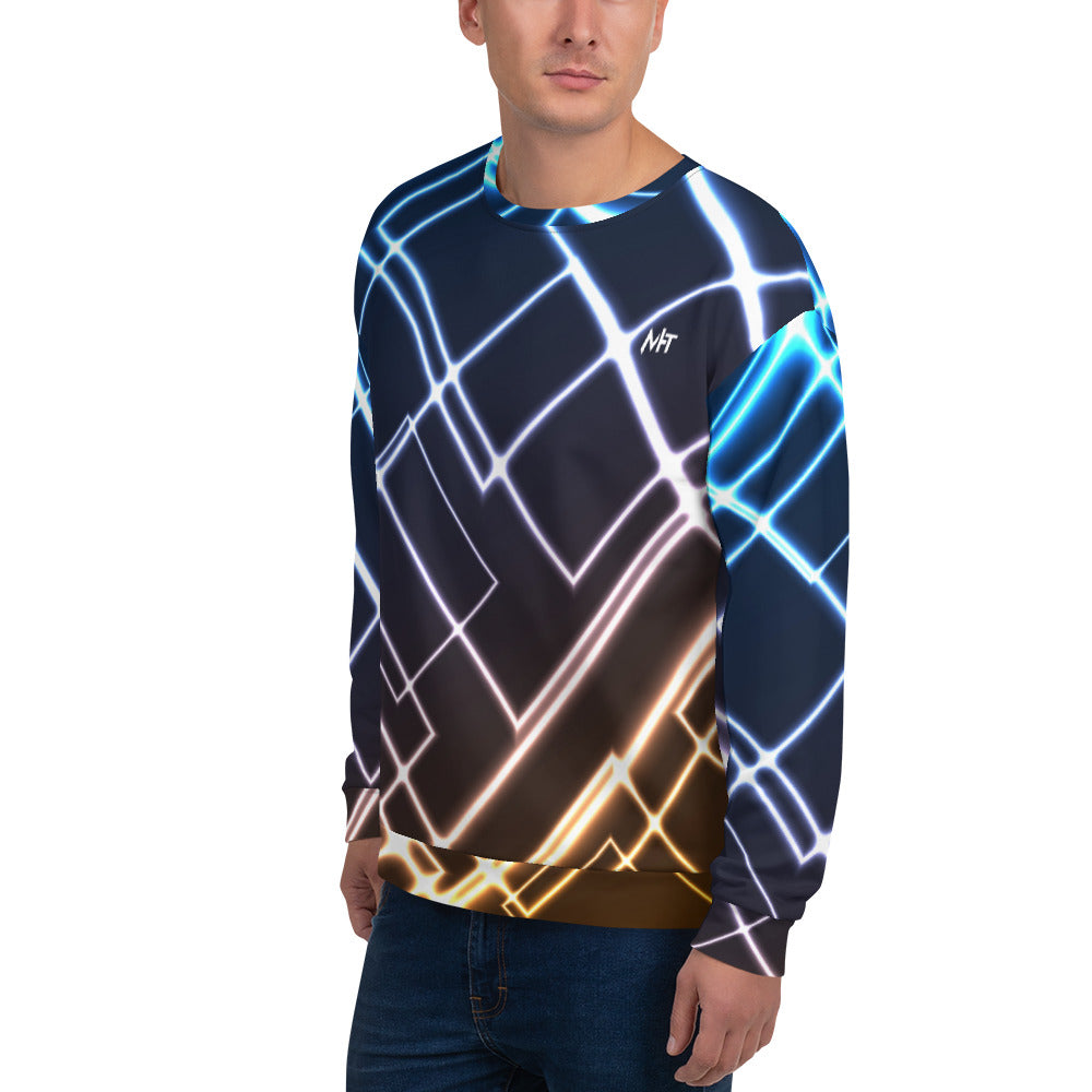 Neon cli - Unisex Sweatshirt by DarkByteGear