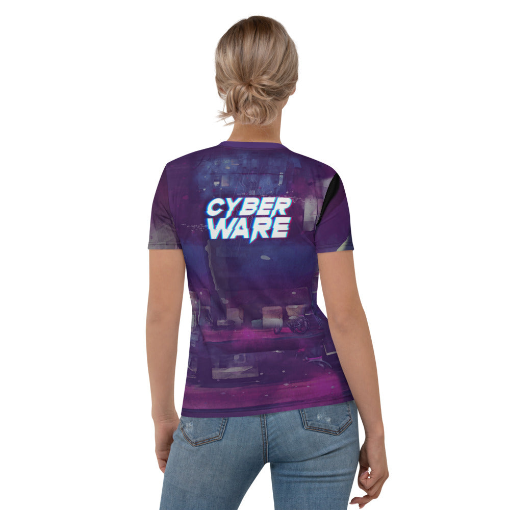 CyberWare Mecha Girl - Women's T-shirt by DarkByteGear