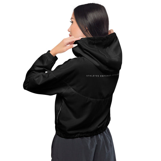 Athletes Empower Athletes - Women’s cropped windbreaker by DarkByteGear