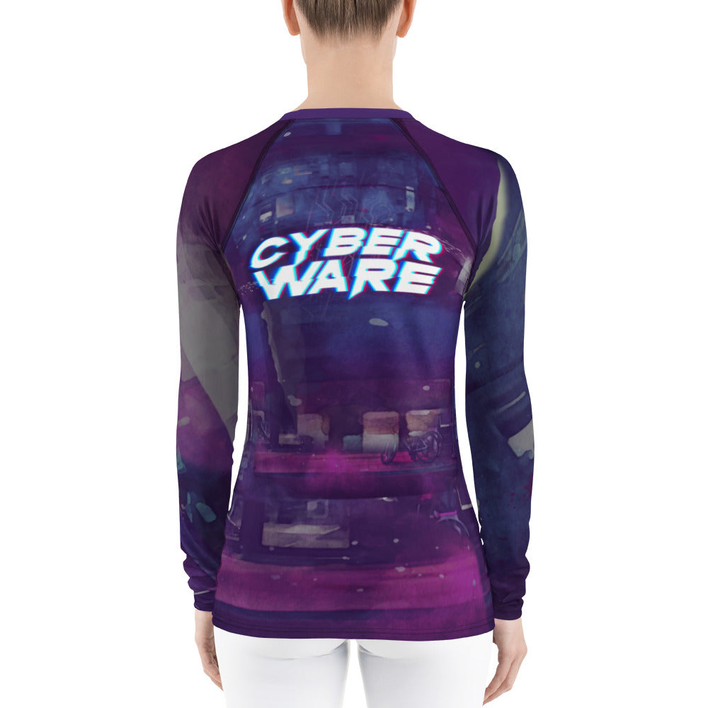 CyberWare Mecha Girl - Women's Rash Guard by DarkByteGear
