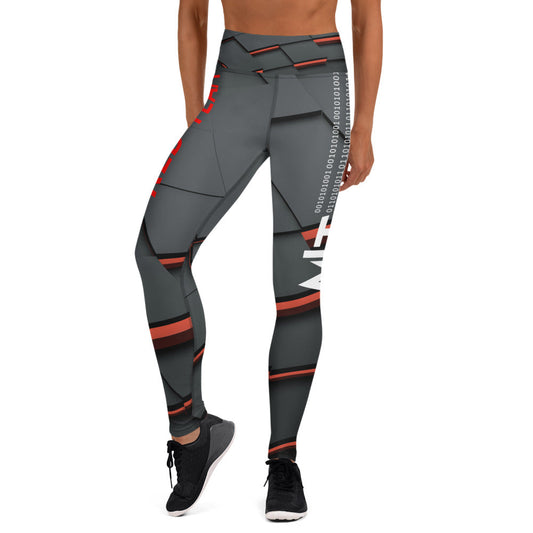 Cyber Security Red Team - Yoga Leggings by DarkByteGear