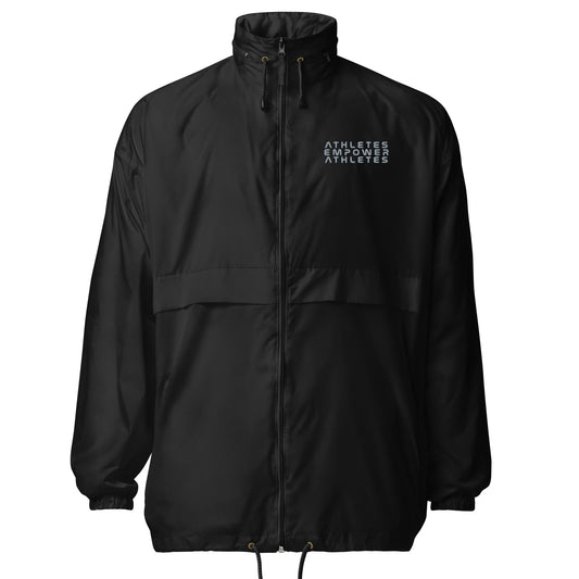 Athletes Empower Athletes - Unisex windbreaker by DarkByteGear