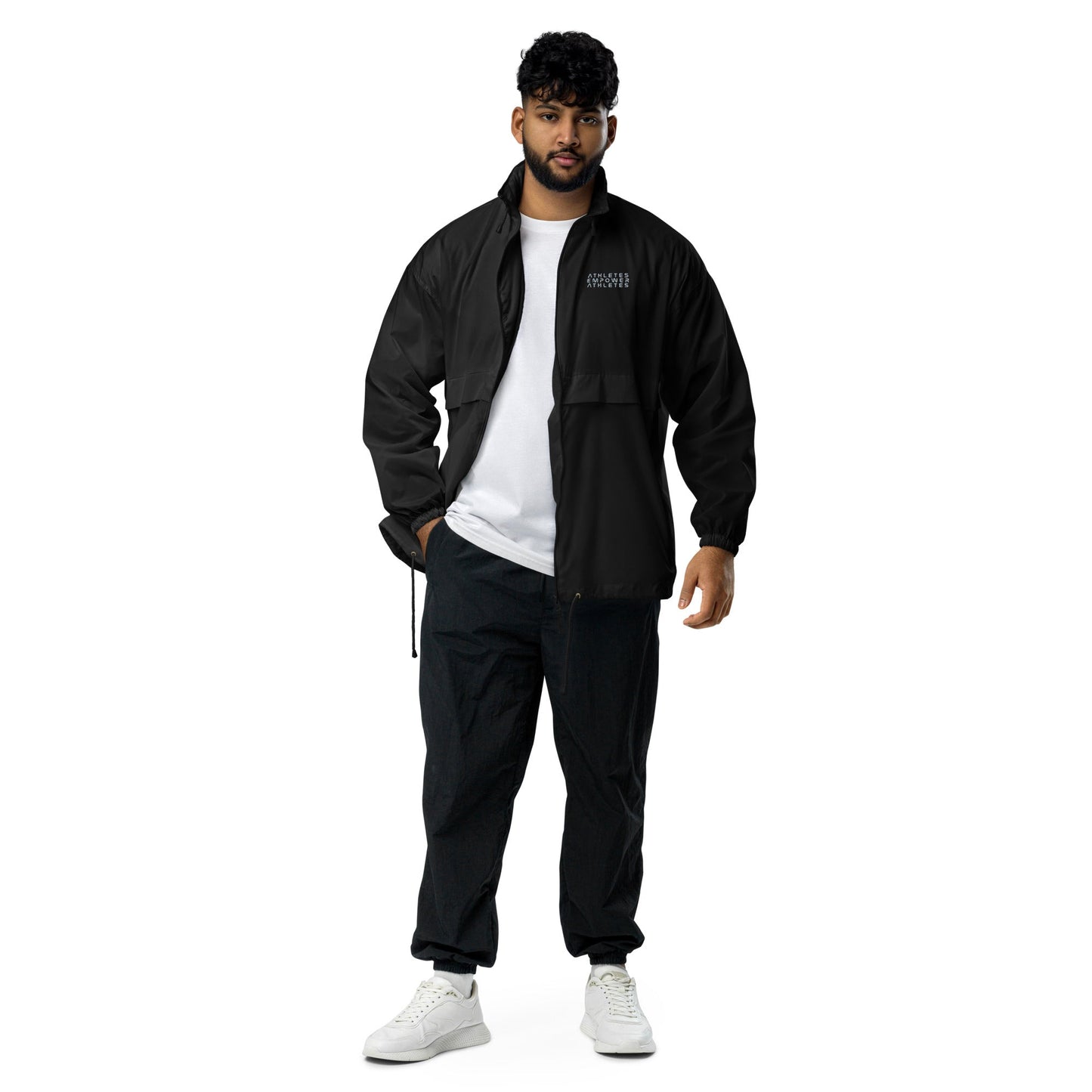 Athletes Empower Athletes - Unisex windbreaker by DarkByteGear