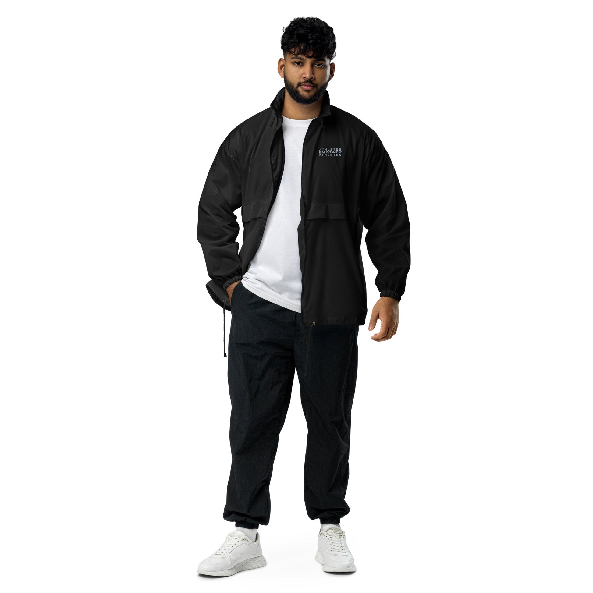 Athletes Empower Athletes - Unisex windbreaker by DarkByteGear
