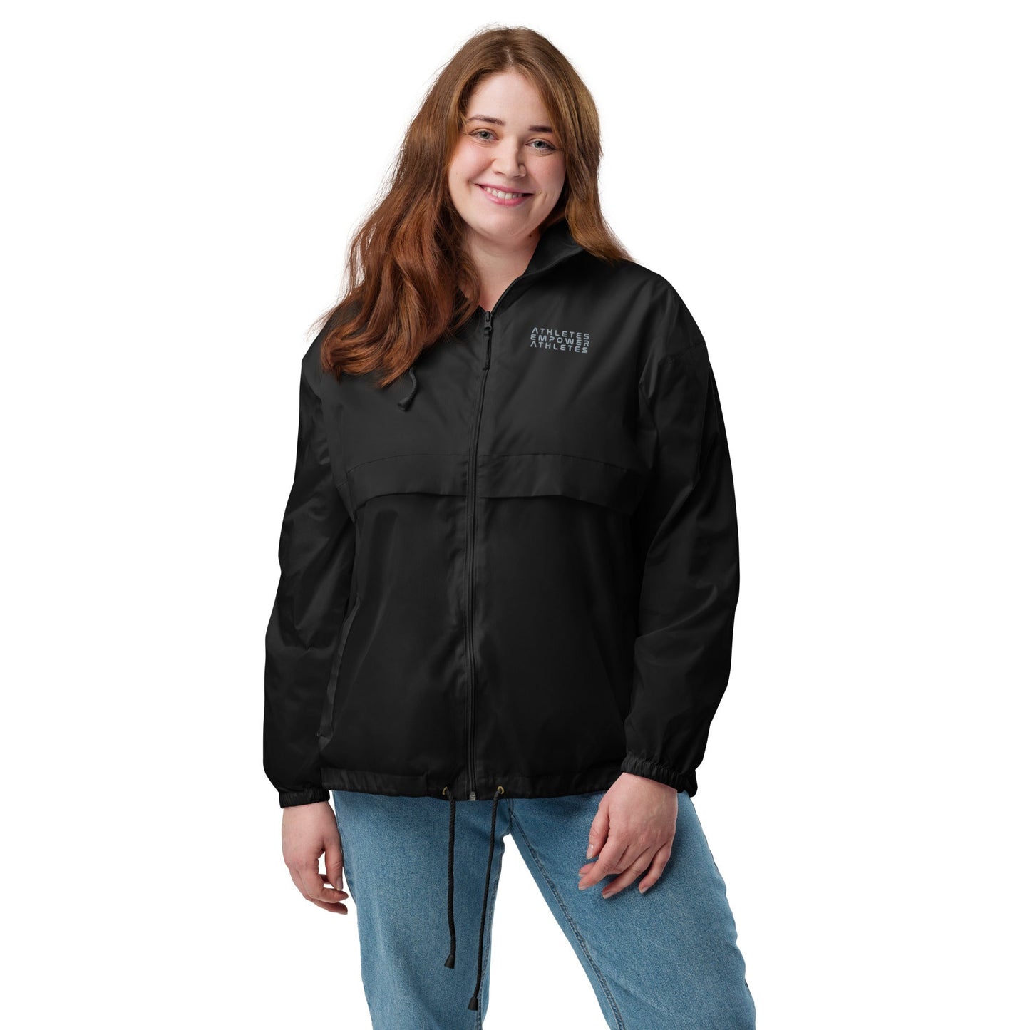 Athletes Empower Athletes - Unisex windbreaker by DarkByteGear