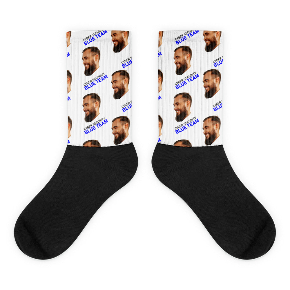 Cyber Security Blue Team - Face Mash Socks ( personalized socks with photos ) by DarkByteGear