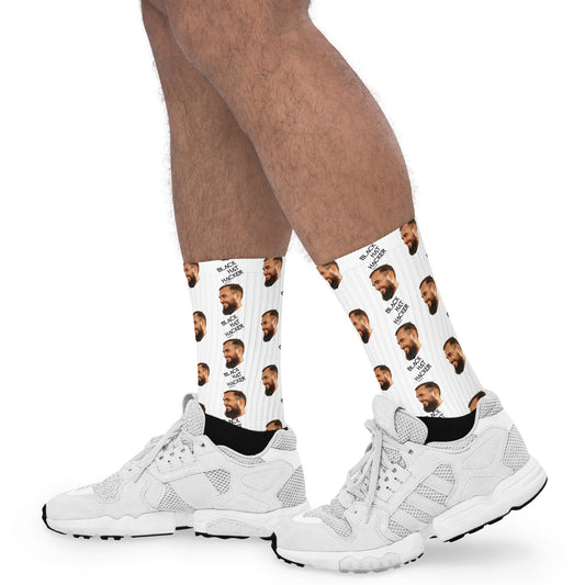 Black Hat Hacker - Face Mash Socks ( personalized socks with photos ) by DarkByteGear