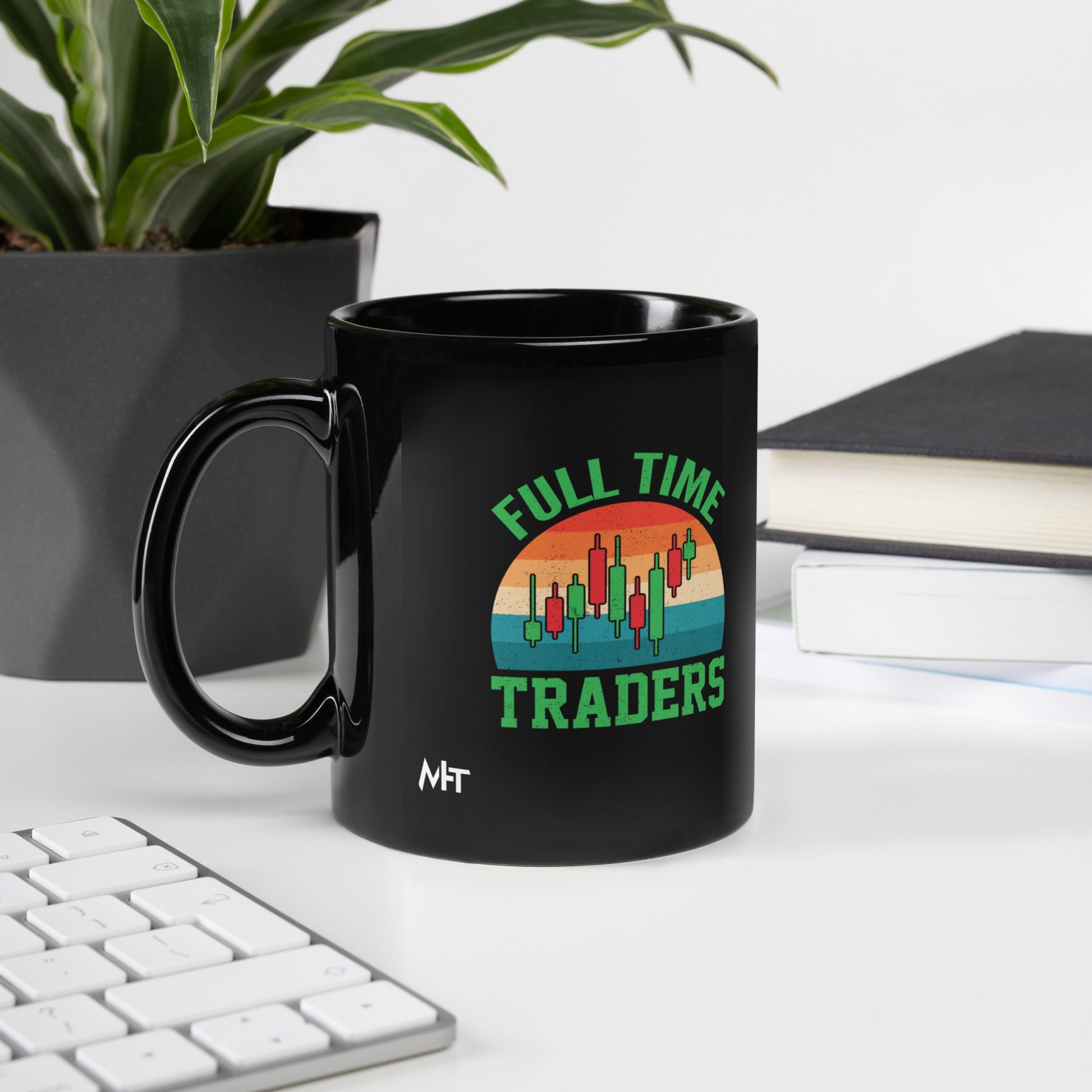 Full Time Trader ( Shagor ) - Black Glossy Mug by DarkByteGear