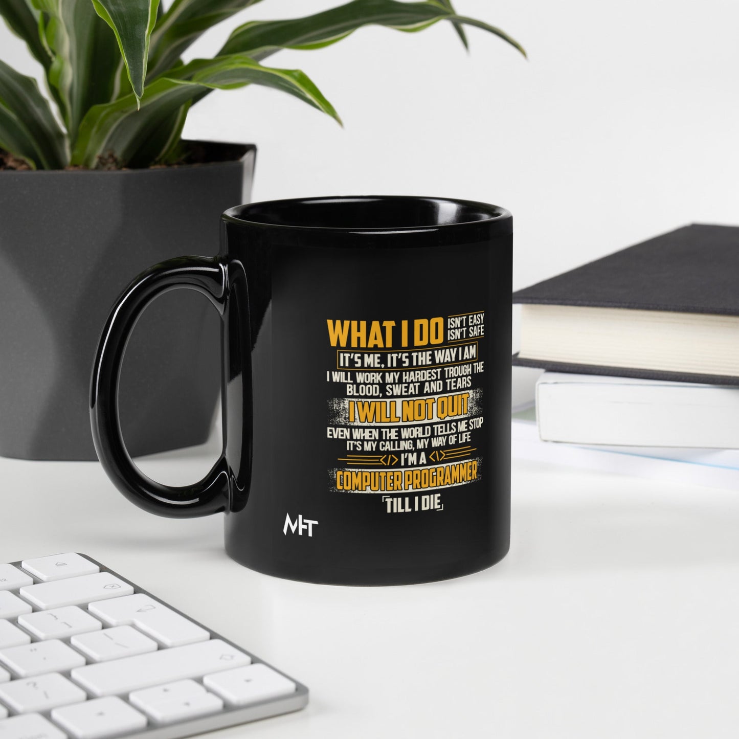 What I do - Black Glossy Mug by DarkByteGear