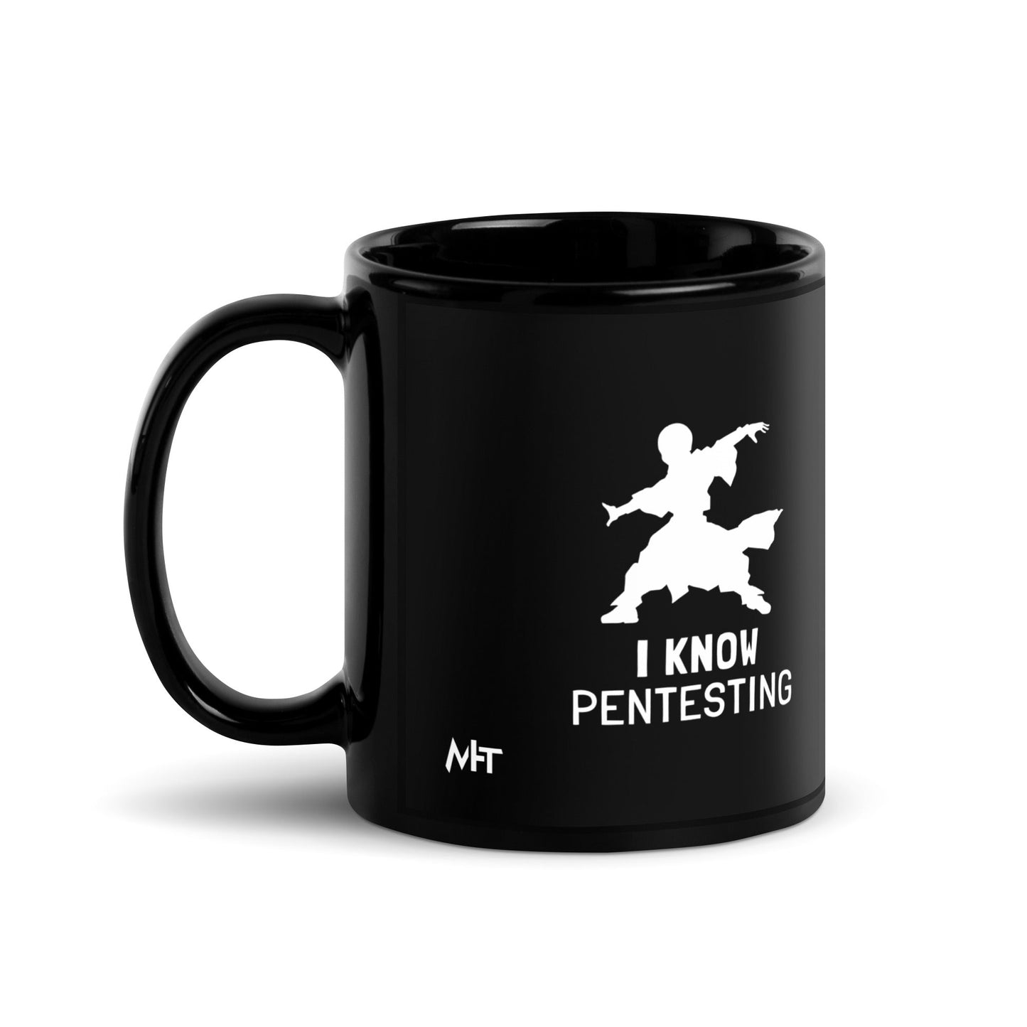 I Know Pentesting - Black Glossy Mug by DarkByteGear