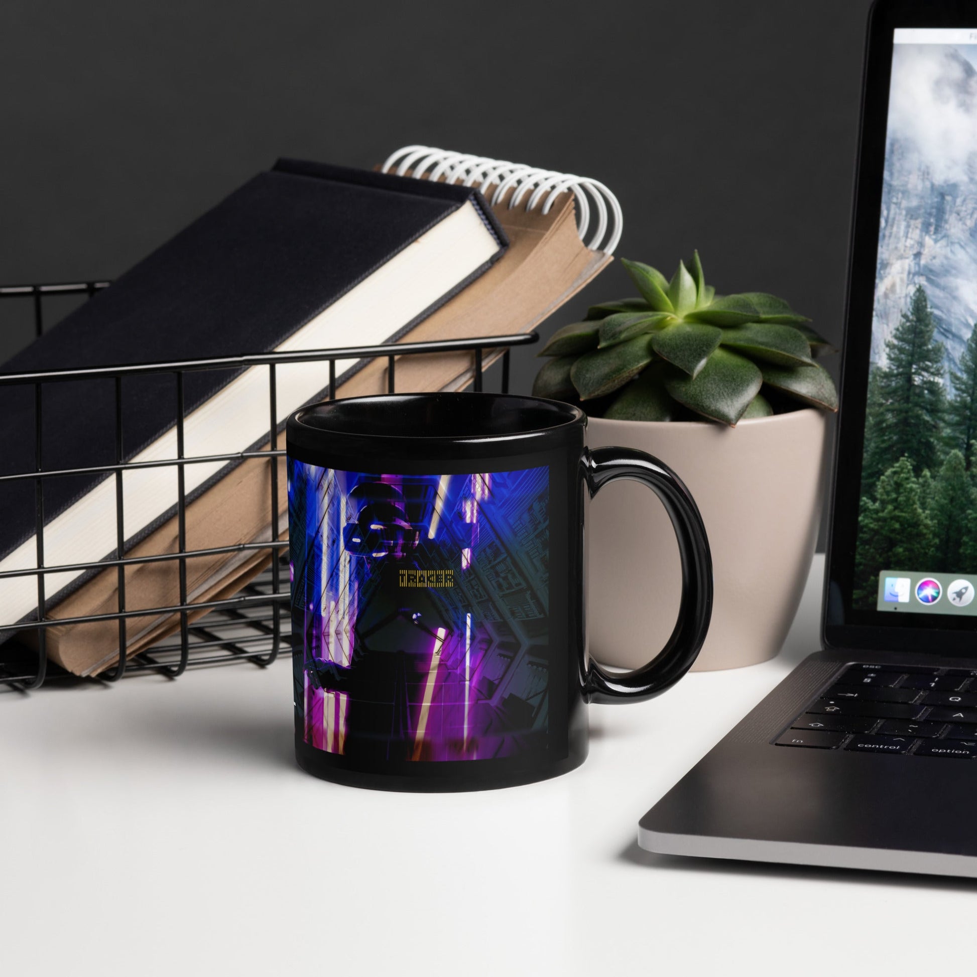 Cyberware - Tracer - Black Glossy Mug by DarkByteGear