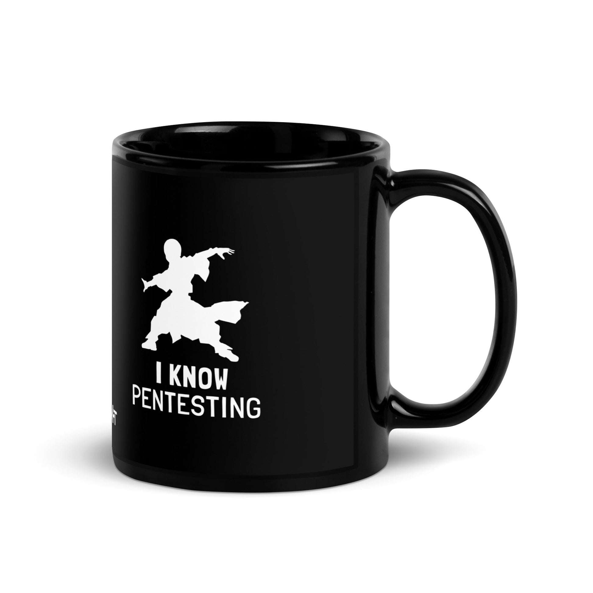 I Know Pentesting - Black Glossy Mug by DarkByteGear