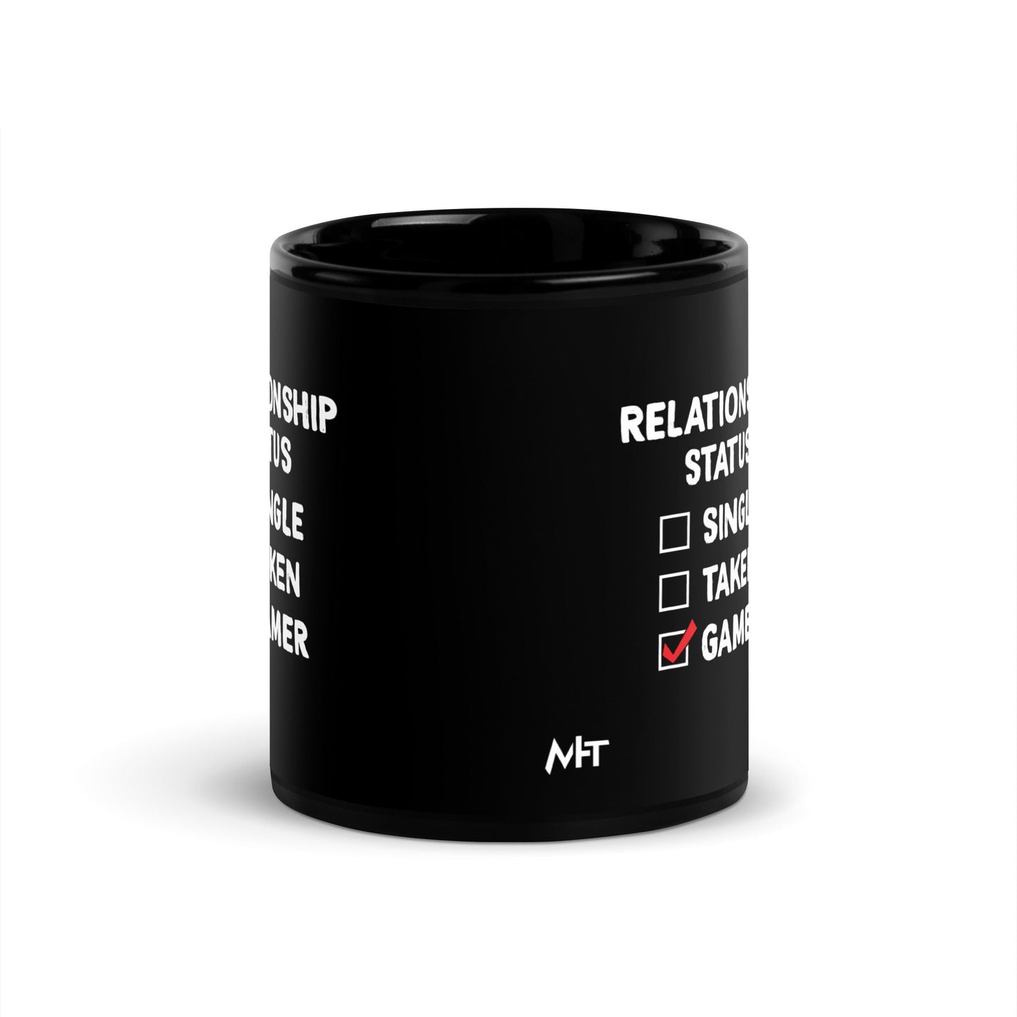 Relationship Status : Gamer - Black Glossy Mug by DarkByteGear