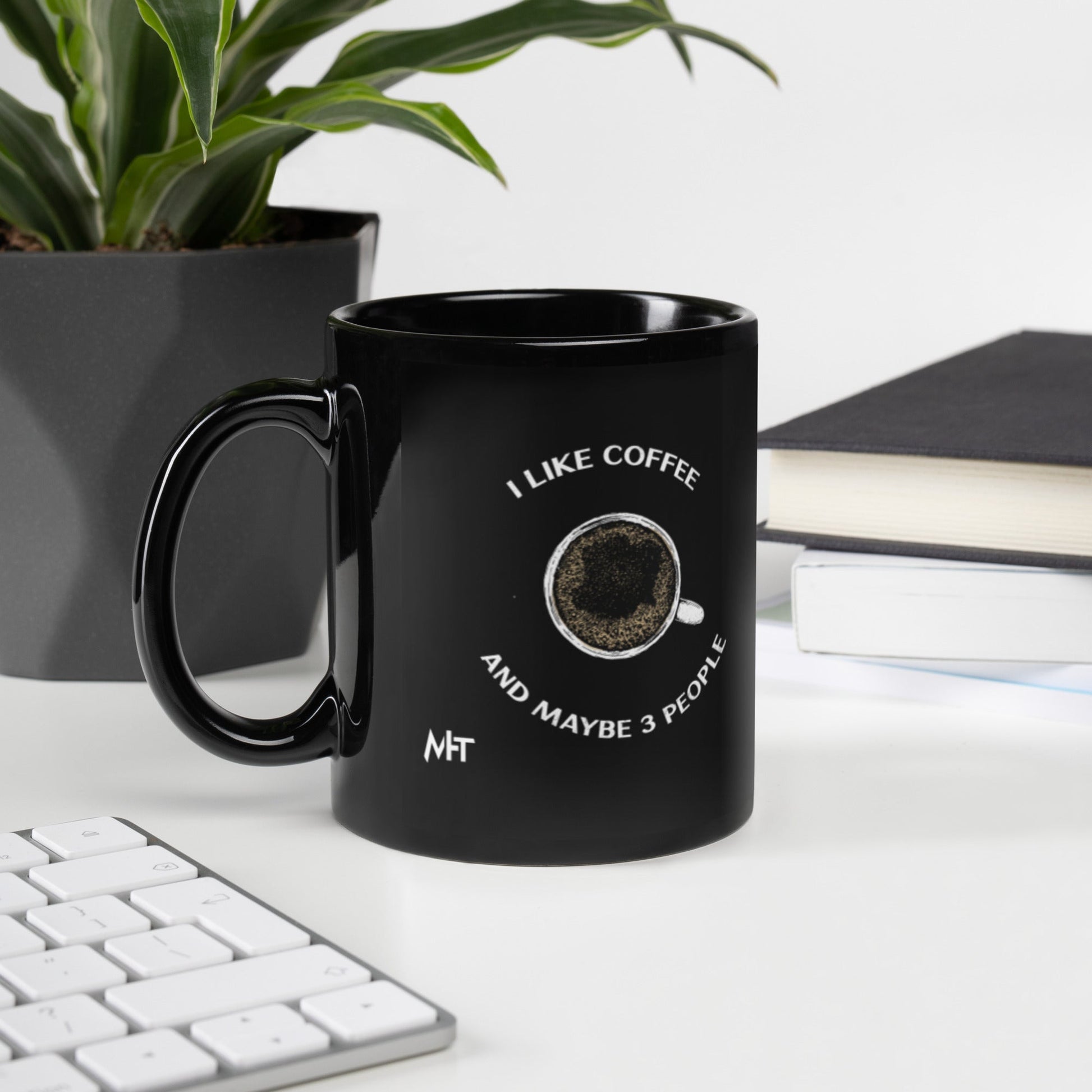 I like coffee - Black Glossy Mug by DarkByteGear
