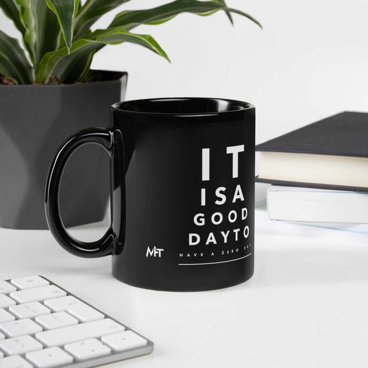 It is a good day to have a zero day - Black Glossy Mug by DarkByteGear