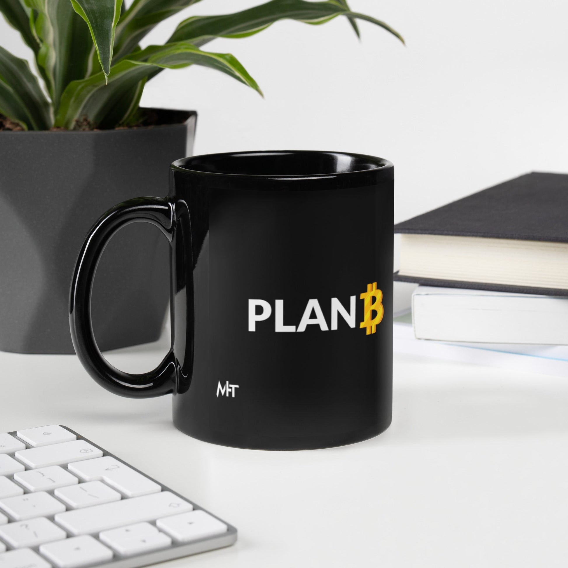 Plan B v1 - Black Glossy Mug by DarkByteGear