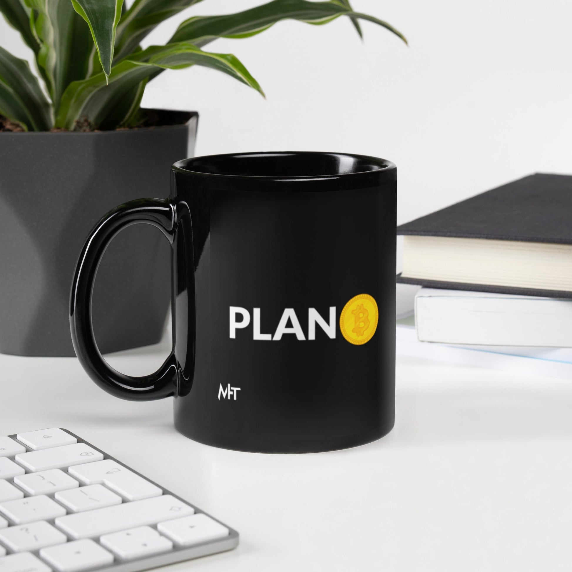 Plan B - Black Glossy Mug by DarkByteGear