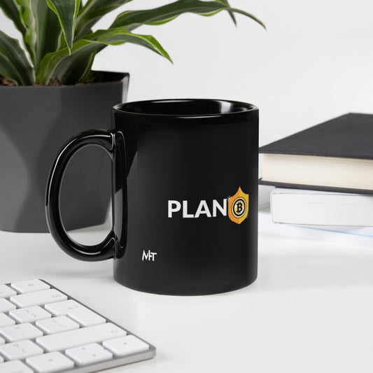 Plan B v2 - Black Glossy Mug by DarkByteGear