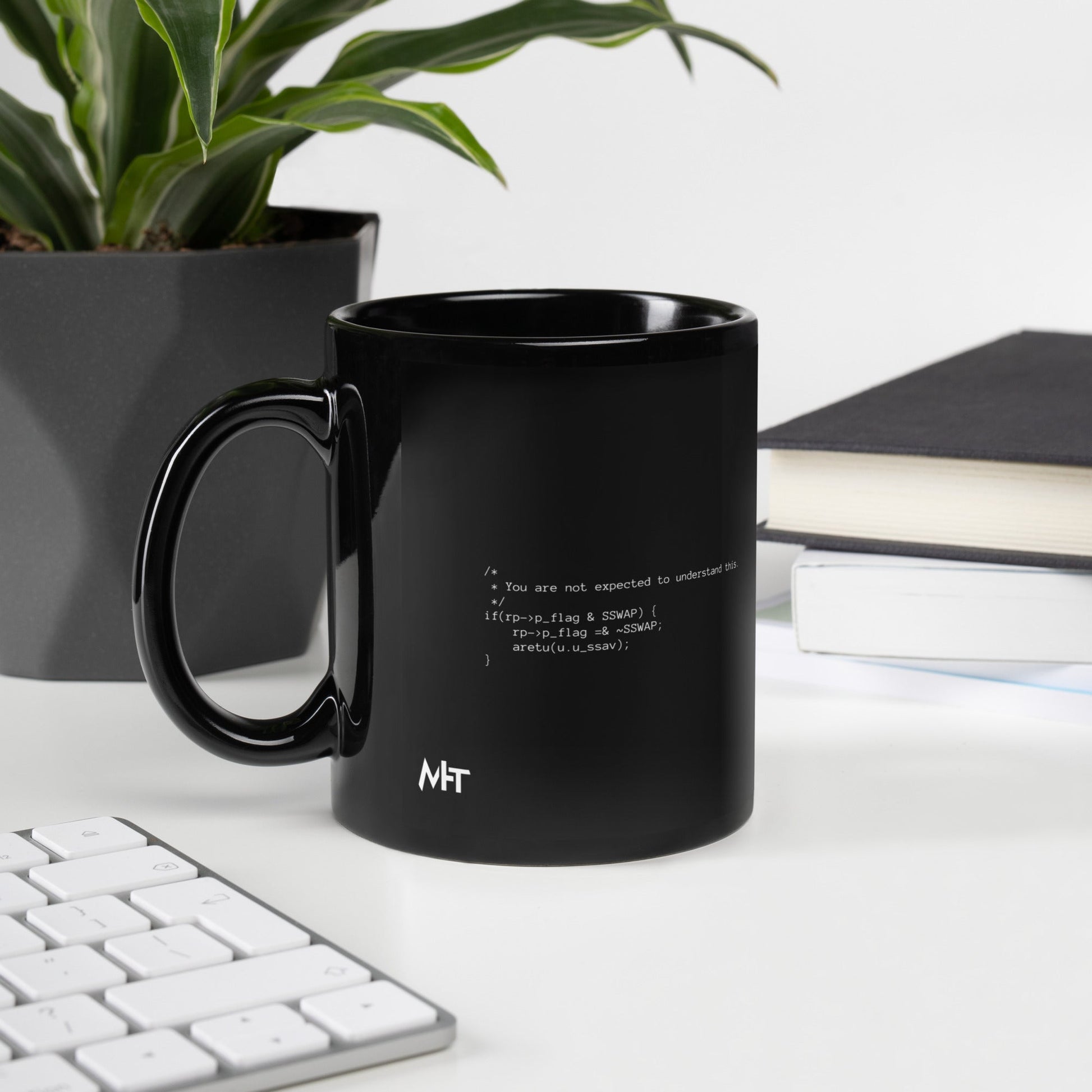 You are not expected to Understand this V1 - Black Glossy Mug by DarkByteGear
