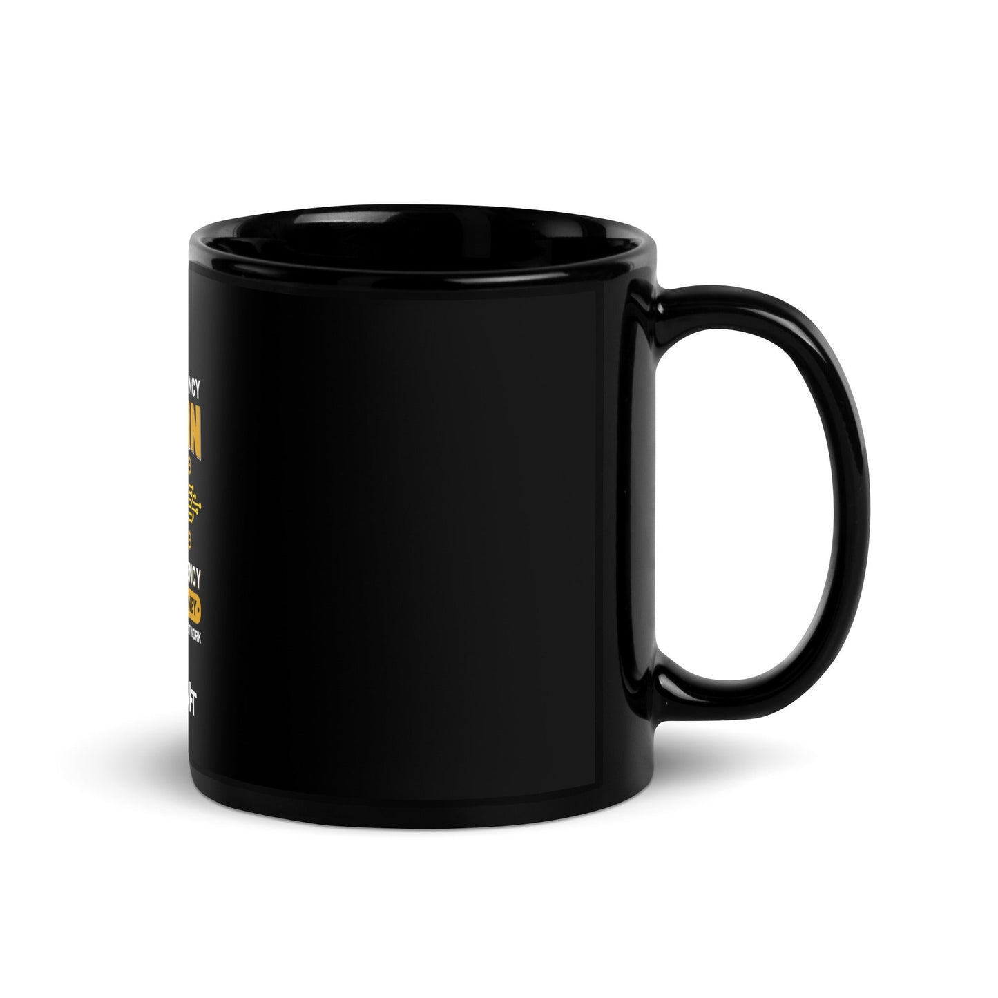 Bitcoin: Future of Money - Black Glossy Mug by DarkByteGear