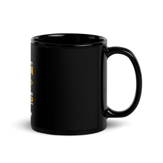 Bitcoin: Future of Money - Black Glossy Mug by DarkByteGear