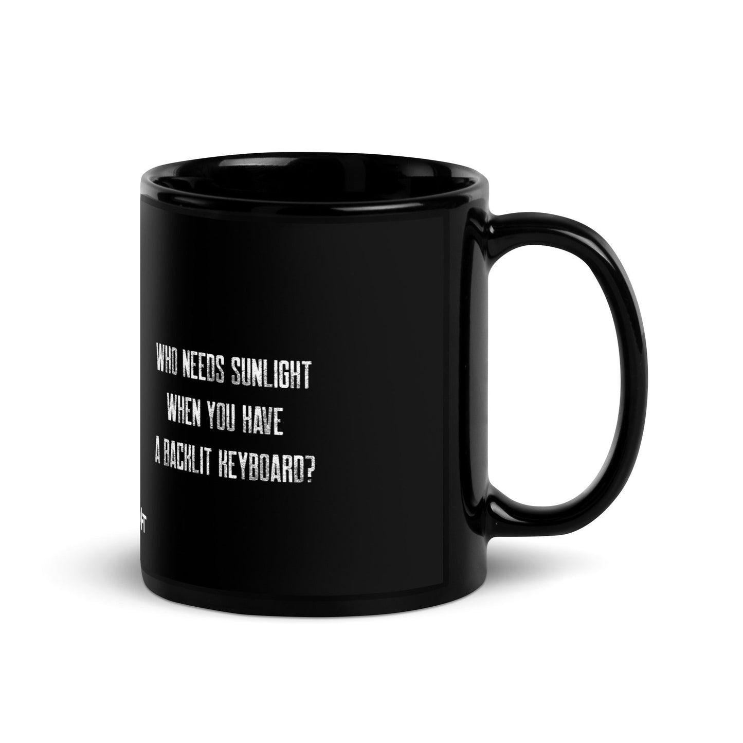 Black Glossy Mug by DarkByteGear