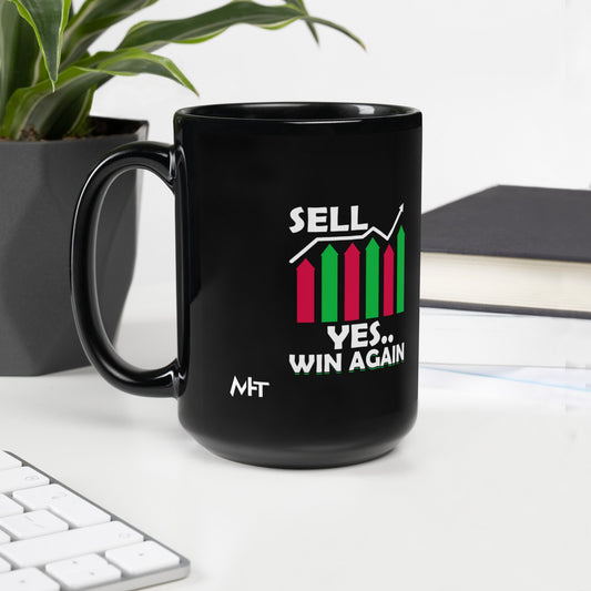 Sell: Yes..Win again! - Black Glossy Mug by DarkByteGear