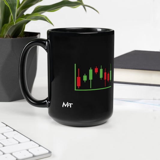 Only Vector - Black Glossy Mug by DarkByteGear