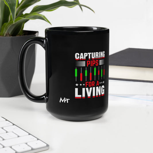 Capturing Pips for a Living - Black Glossy Mug by DarkByteGear