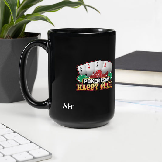 Poker Dad is like a Normal Dad but much Cooler - Black Glossy Mug by DarkByteGear