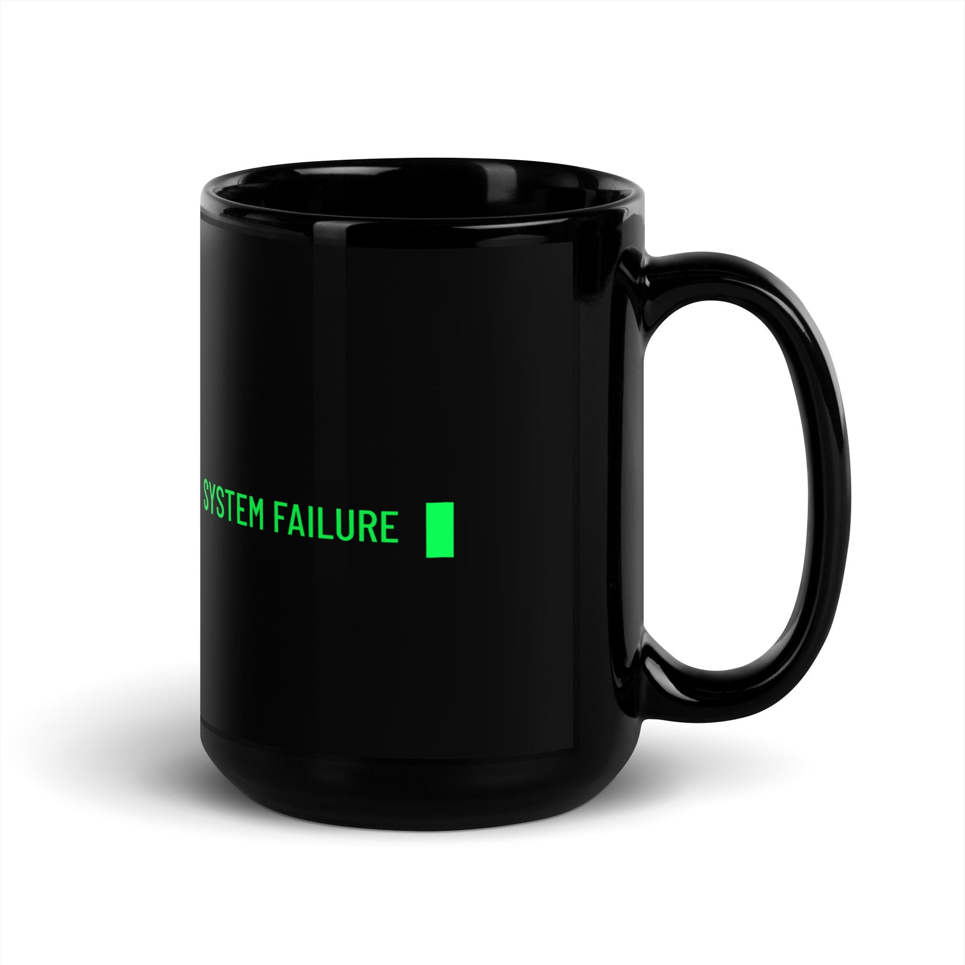 System Failure - Black Glossy Mug by DarkByteGear