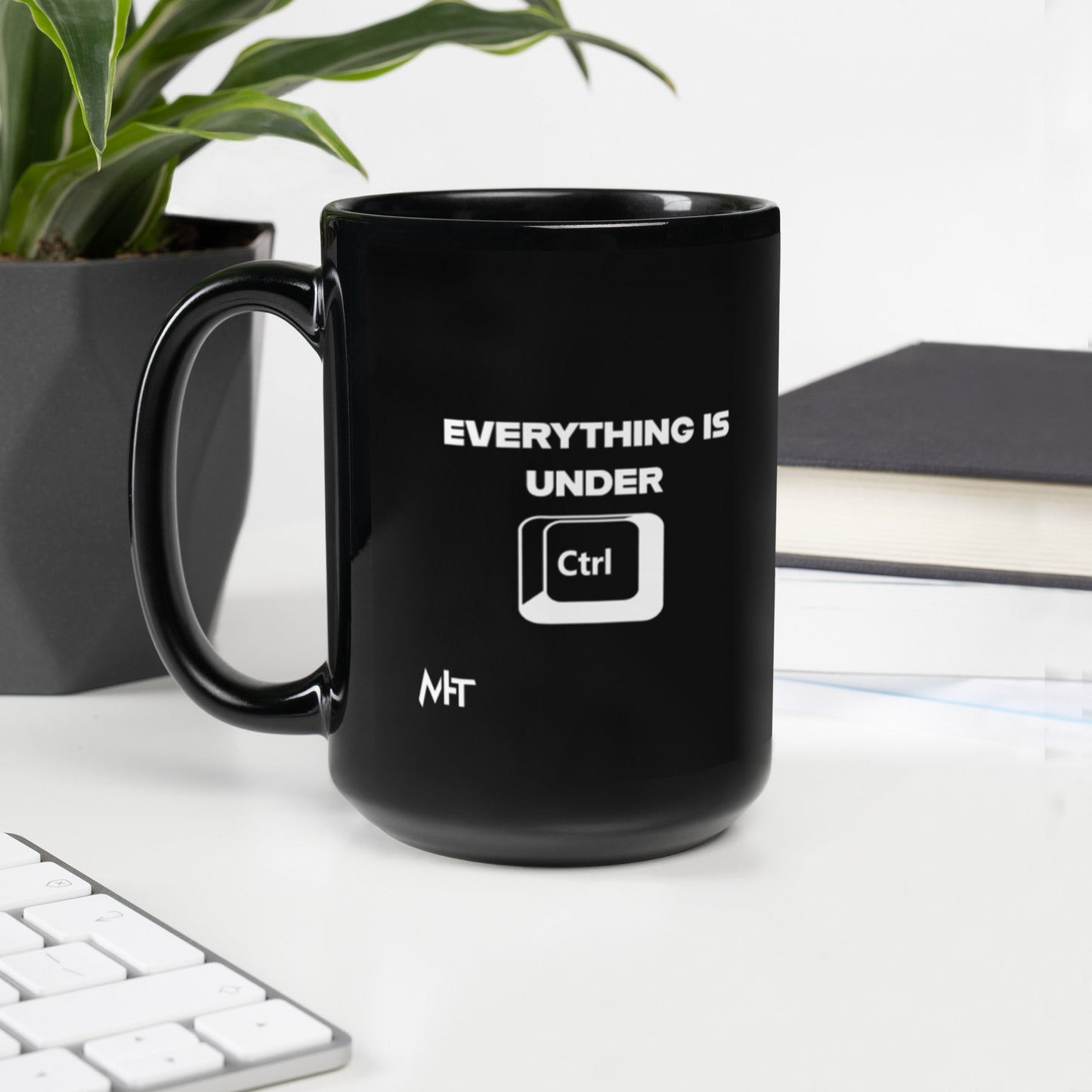 Everything is under Ctrl - Black Glossy Mug by DarkByteGear