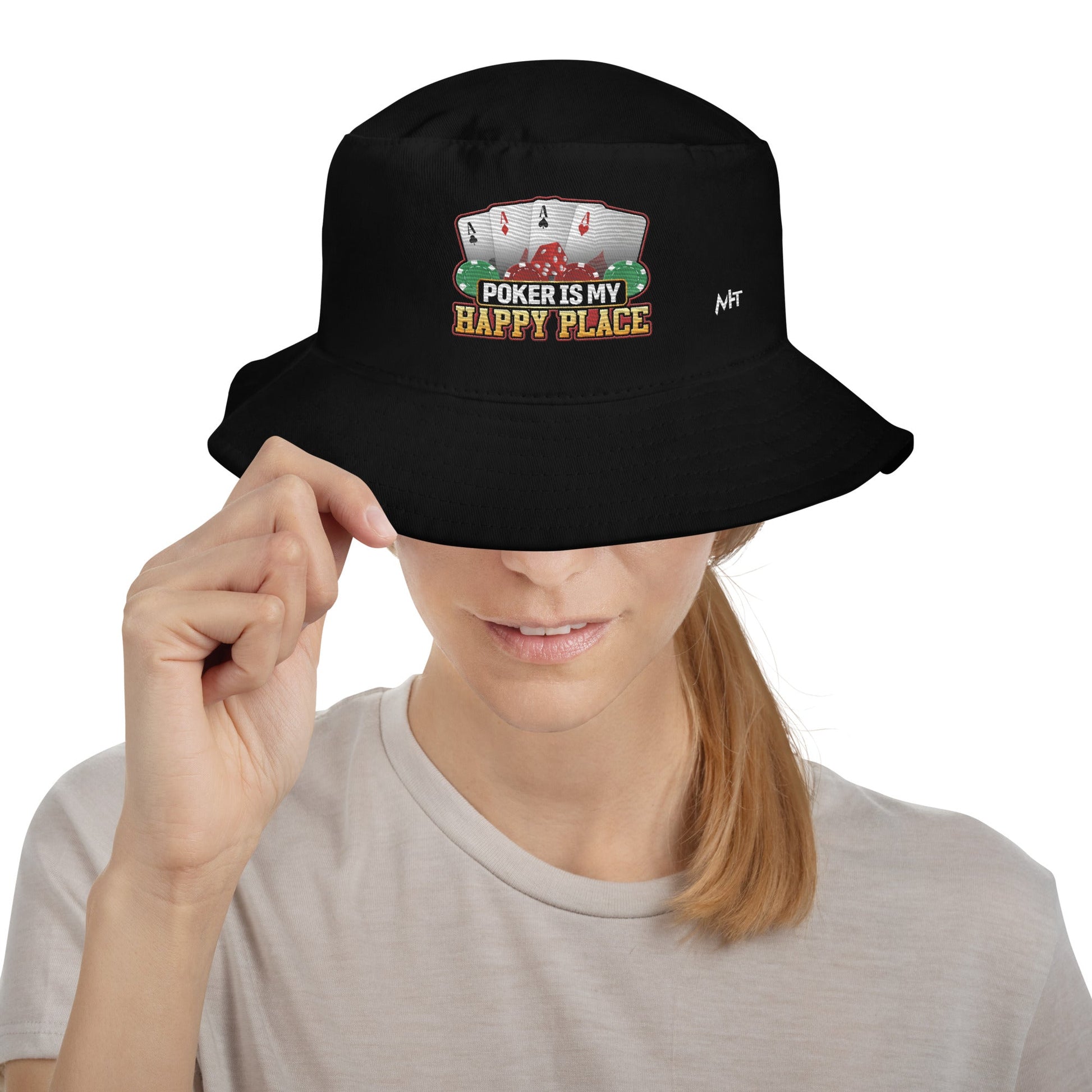 Poker Dad is like a Normal Dad but much Cooler - Bucket Hat by DarkByteGear