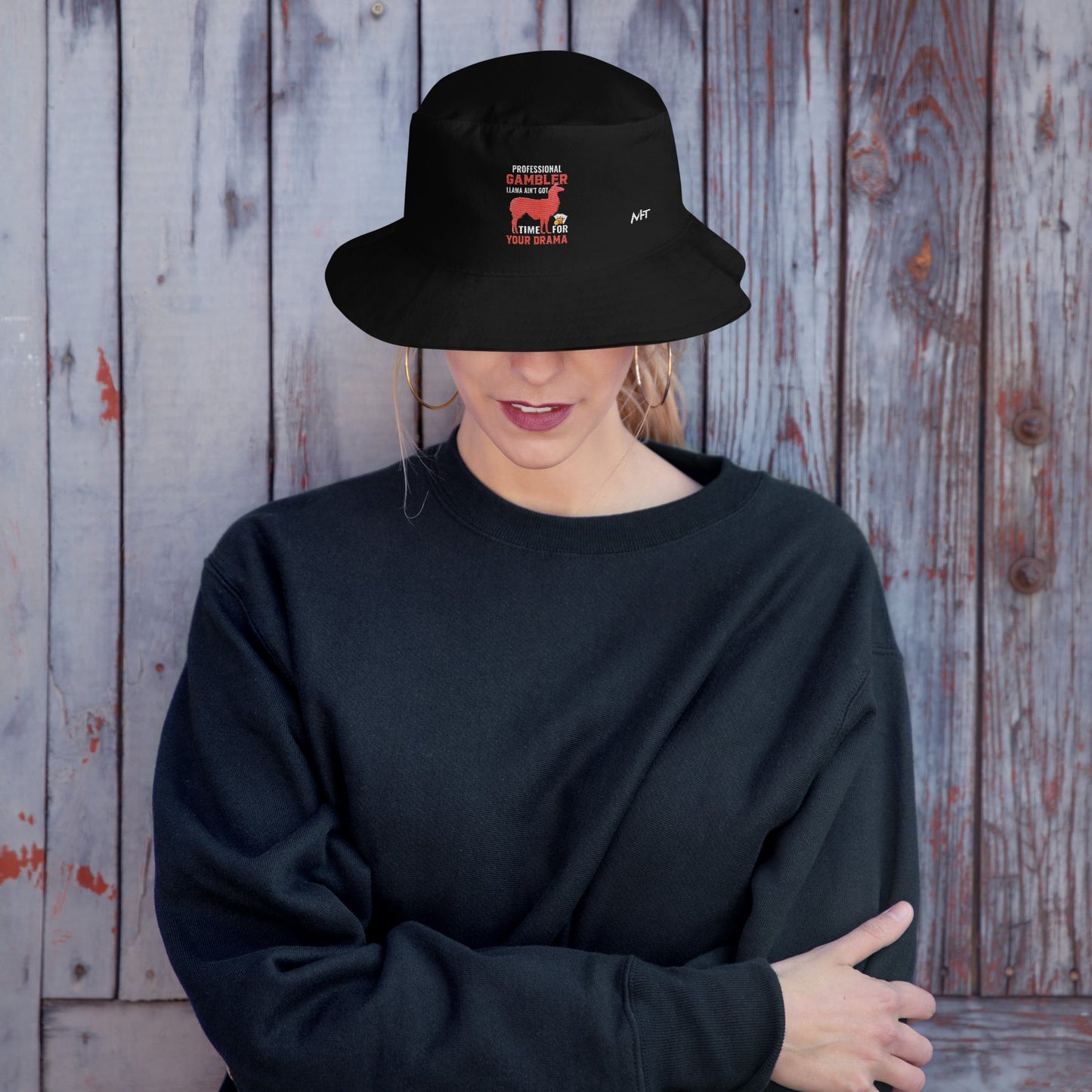 Profession Gambler Llama ain't Got time for your Drama - Bucket Hat by DarkByteGear