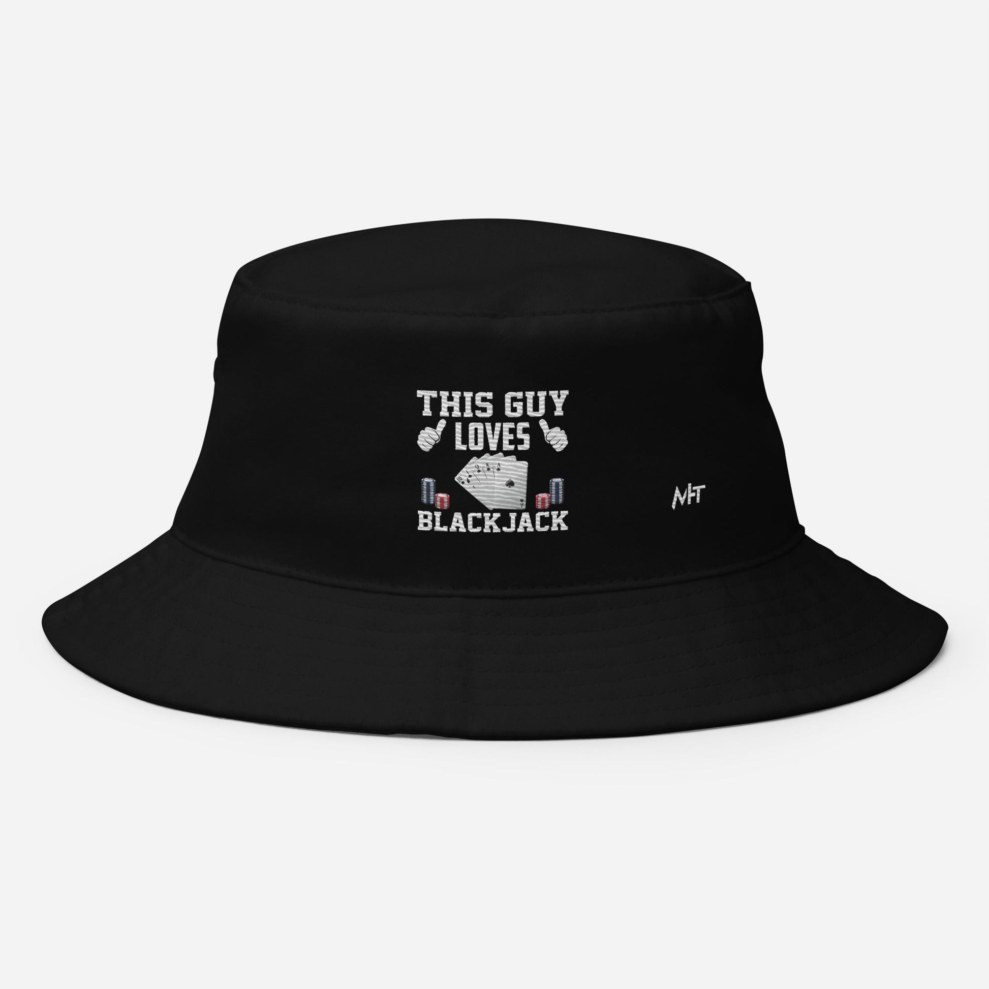 This Guy Loves Black Jack V1 - Bucket Hat by DarkByteGear