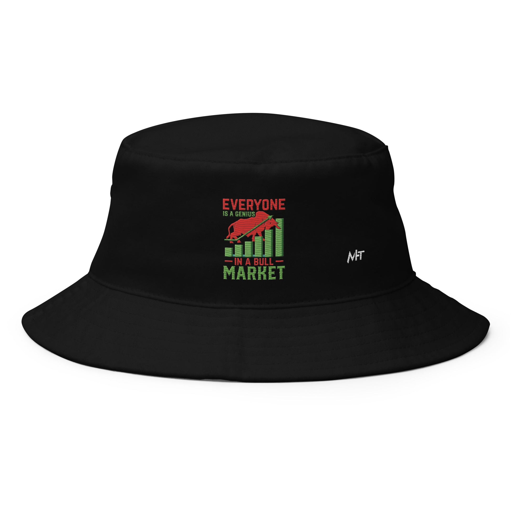 Everyone is a Genius in a Bull Market V1 - Bucket Hat by DarkByteGear