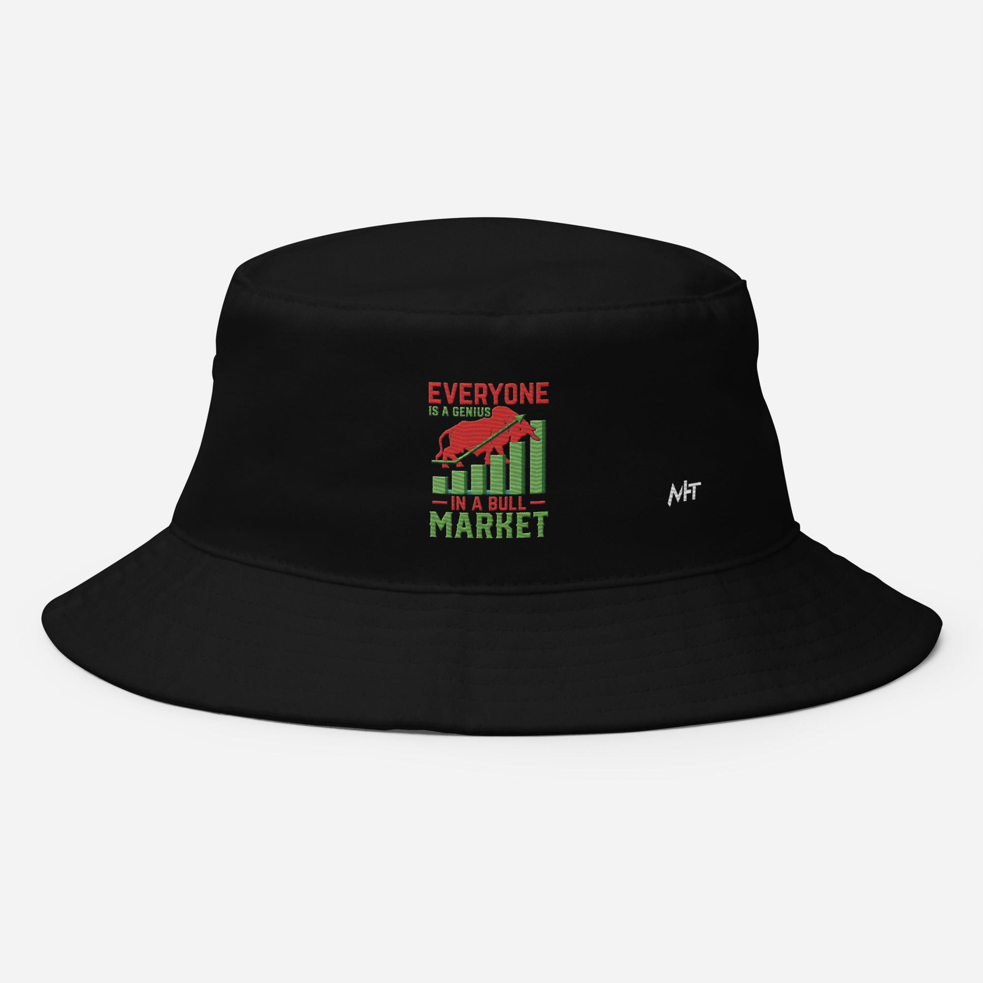 Everyone is a Genius in a Bull Market V1 - Bucket Hat by DarkByteGear