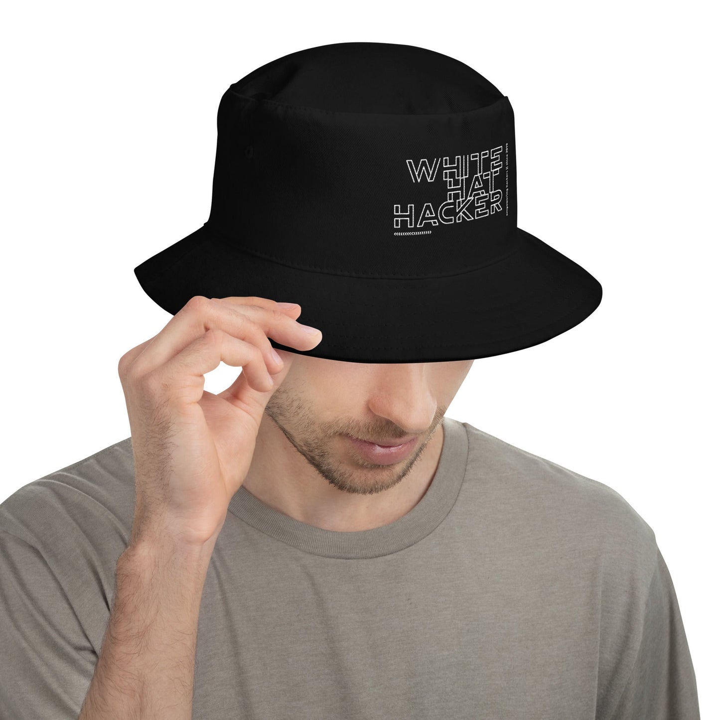 White Hat Hacker - Bucket Hat by DarkByteGear