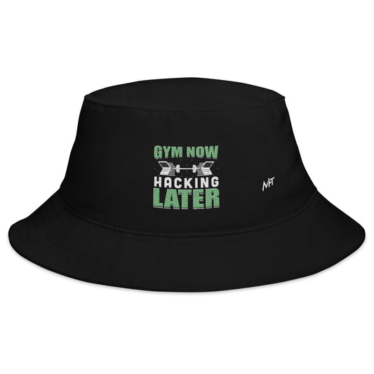 Gym now, hacking later - Bucket Hat by DarkByteGear