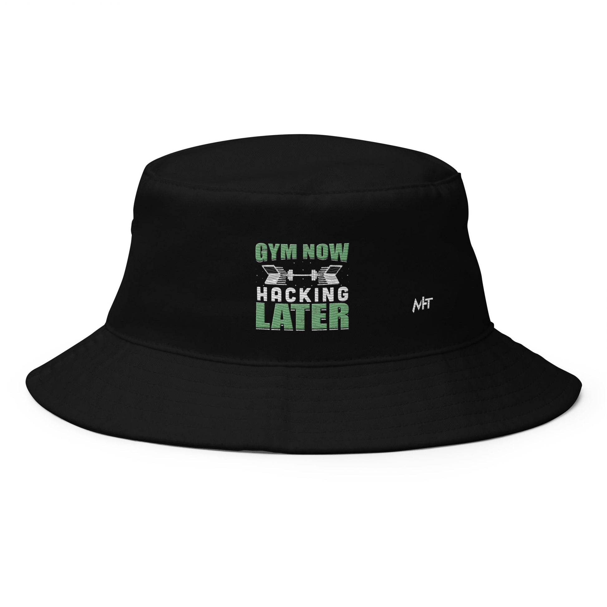 Gym now, hacking later - Bucket Hat by DarkByteGear