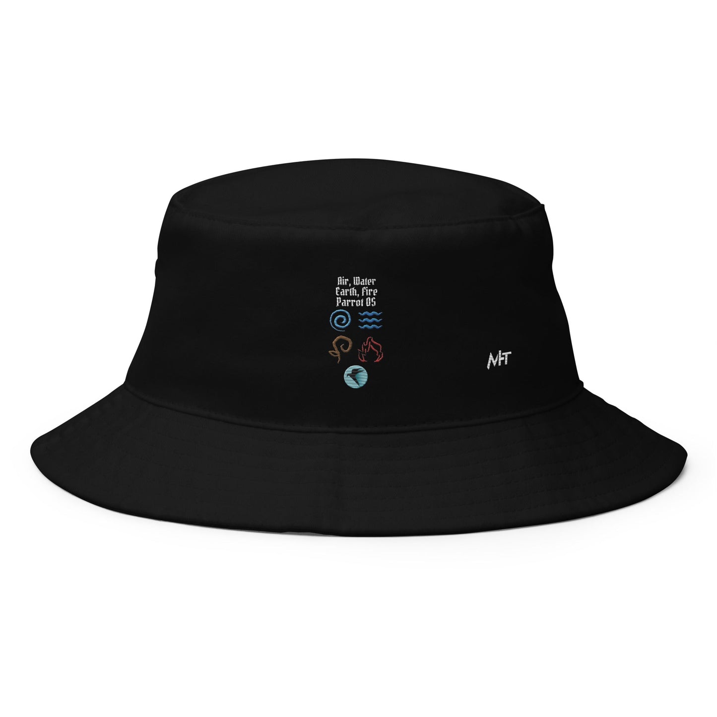Air, Water, Earth, Fire, Parrot OS - Bucket Hat by DarkByteGear