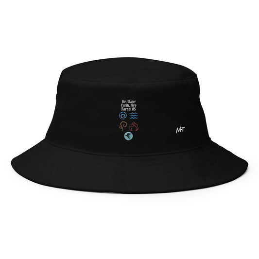 Air, Water, Earth, Fire, Parrot OS - Bucket Hat by DarkByteGear