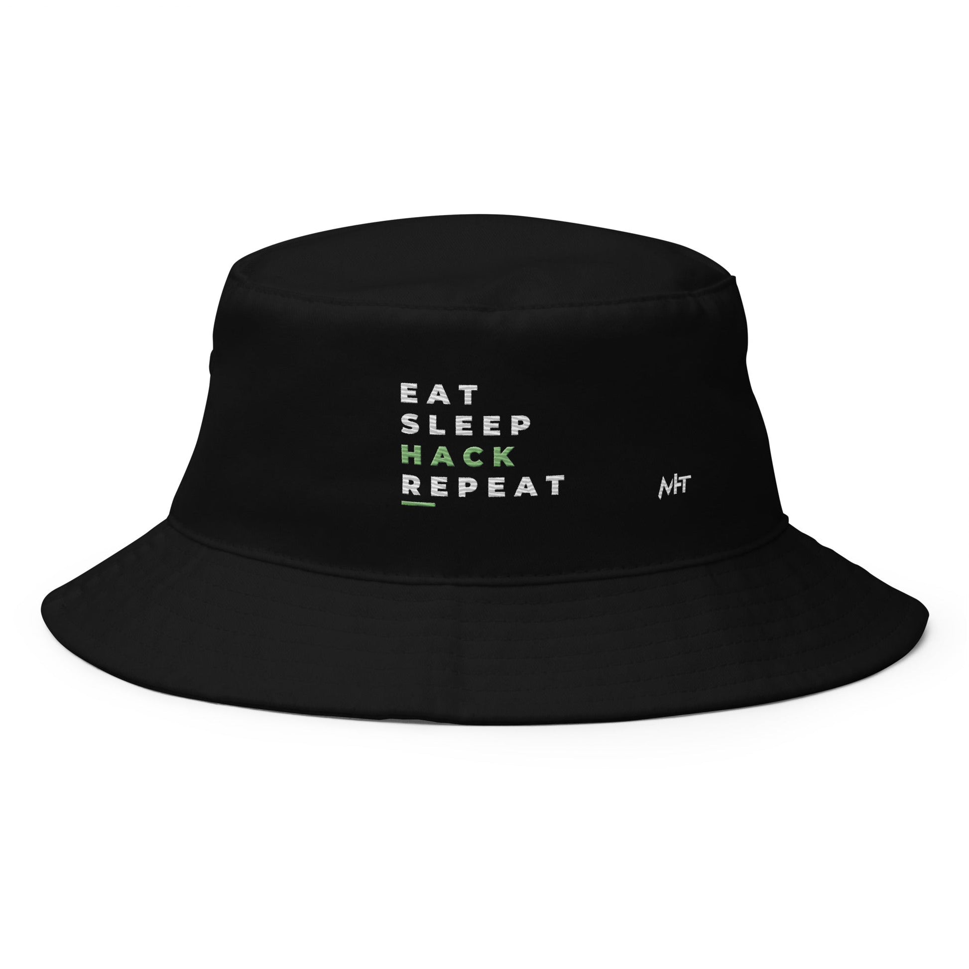 Eat, Sleep, Hack, Repeat V2 - Bucket Hat by DarkByteGear
