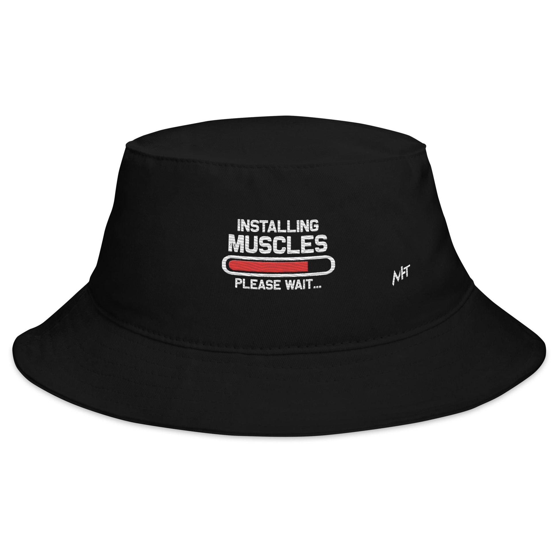 Installing Muscles Please Wait.... - Bucket Hat by DarkByteGear