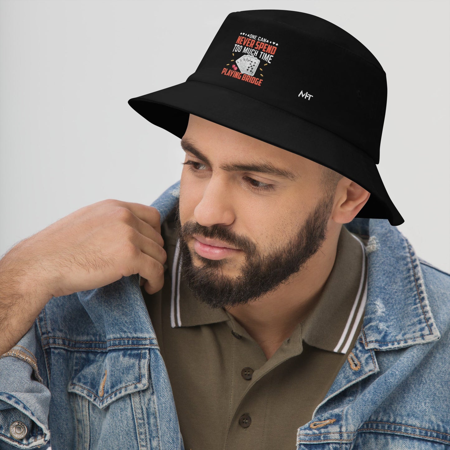 One can never Spend too much Time playing Bridge - Bucket Hat by DarkByteGear