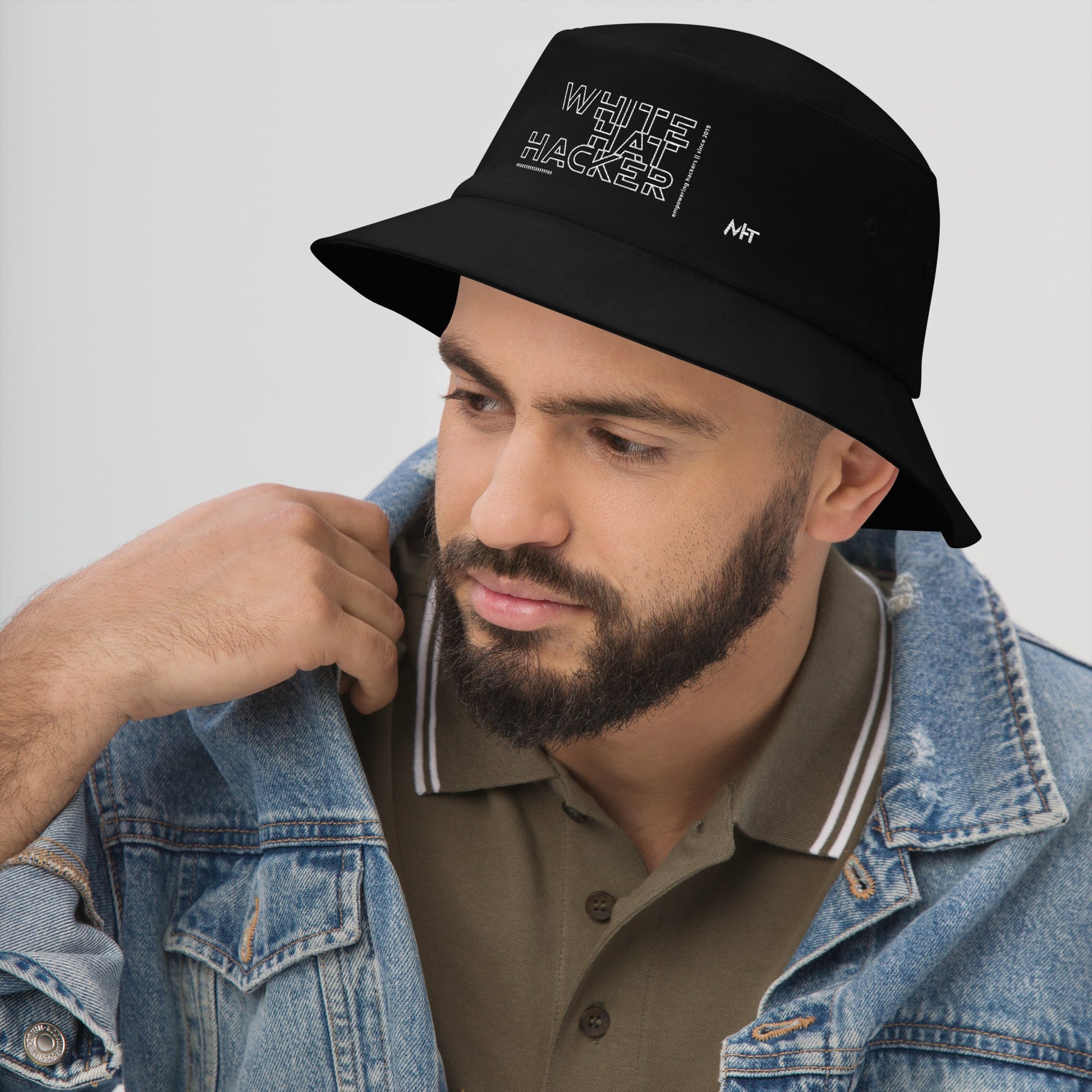 White Hat Hacker - Bucket Hat by DarkByteGear