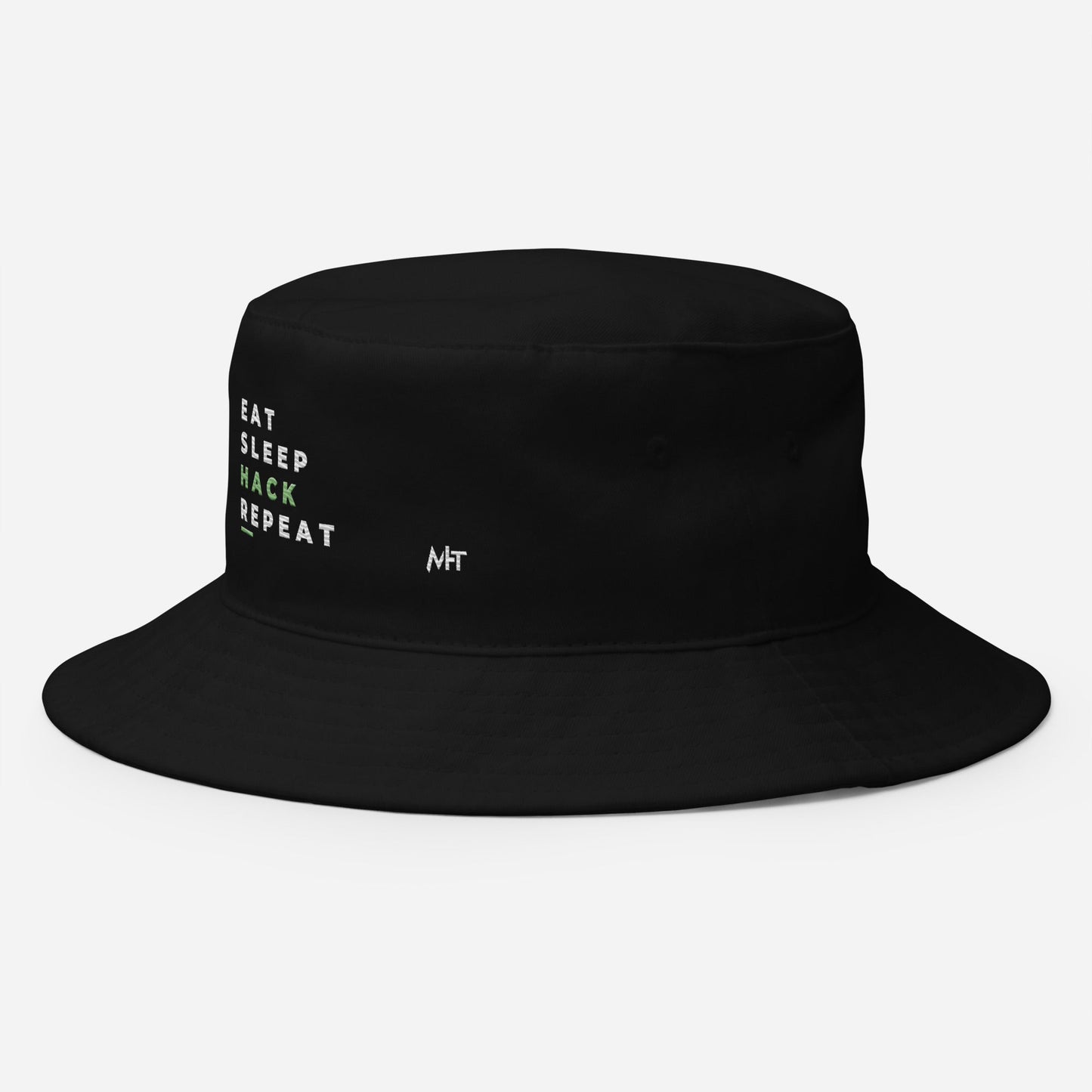 Eat, Sleep, Hack, Repeat V2 - Bucket Hat by DarkByteGear